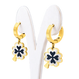 Lee Cooper Women's Earings - Gold/Dark Blue, LC.E.01769.190