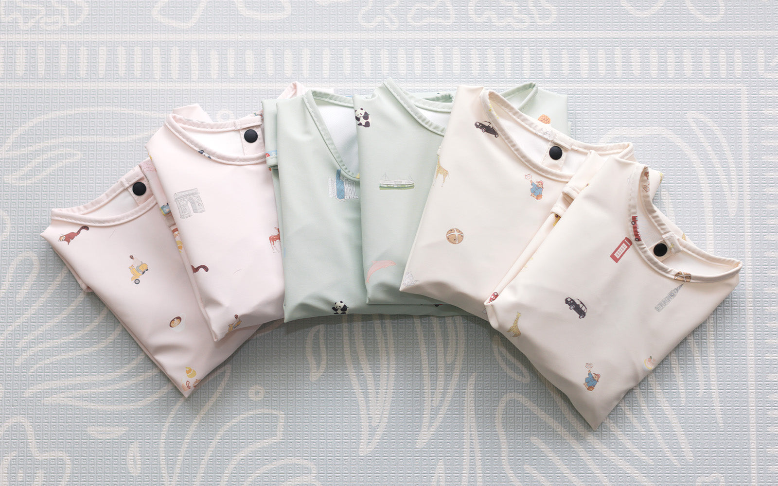 Milk It Baby Water Proof Sleeved Bib, Paris City, MI-SBLN007S