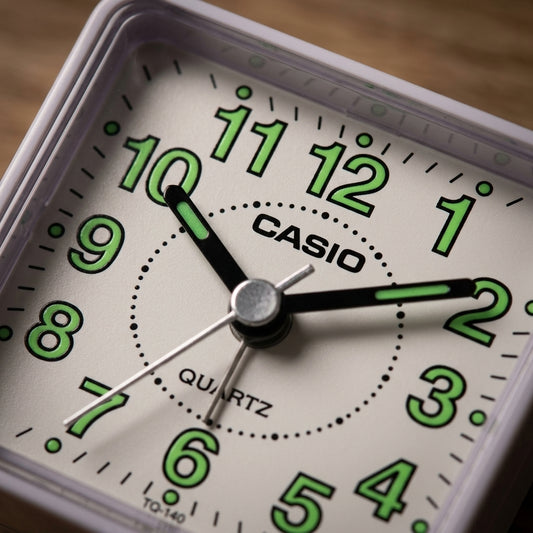 Casio beep sound  alarm clock analog, TQ-140-7DF