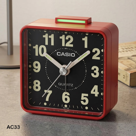 Casio beep sound  alarm clock analog, TQ-140-4DF