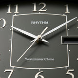 Rhythm Value Added Wall Clock | Westminster Chime & Strike, Day-Date Calendar | Gold, CFH102NR18