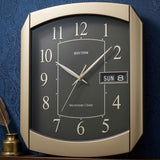 Rhythm Value Added Wall Clock | Westminster Chime & Strike, Day-Date Calendar | Gold, CFH102NR18