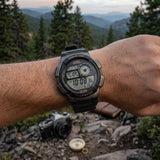 Casio Men's Watch Sport Collection Digital, Black Dial Black Silicone Strap, AE-1000W-1AVDF