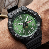 Casio Men's Analog Watch Green Dial with Resin Band, MRW-210H-3BVDF