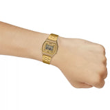 Casio Unisex watch, Gold Dial Gold Stainless Steel Strap, B640WGG-9DF
