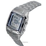 Casio Men's Watch Digital, Silver Dial Silver Stainless Steel Strap, DB-360-1ADF