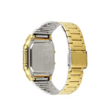 Casio Men's Watch Digital, Black Dial Gold Stainless Steel Strap, DB-360G-9ADF