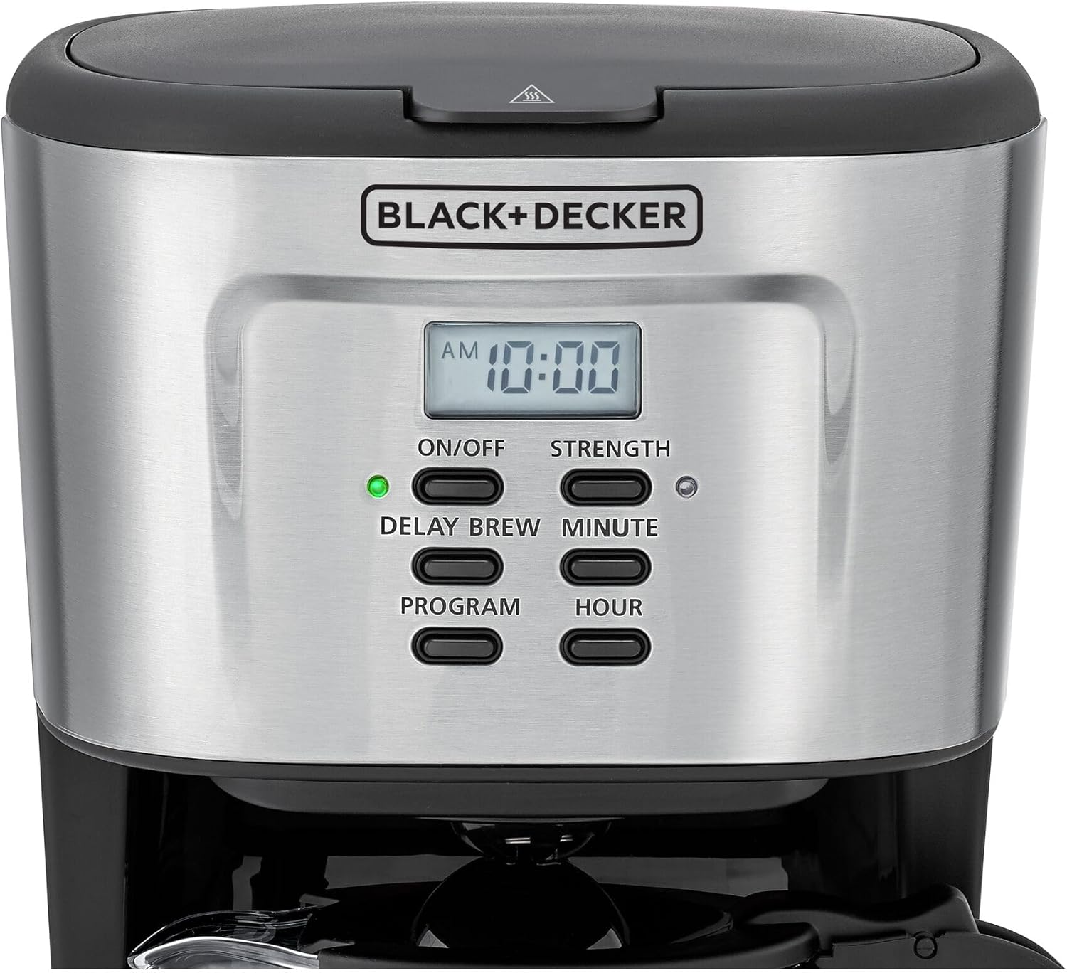 Black+Decker, Programmable Coffee Maker, 12 cups, Auto Brew, Keep Warm, Digital Display DCM85