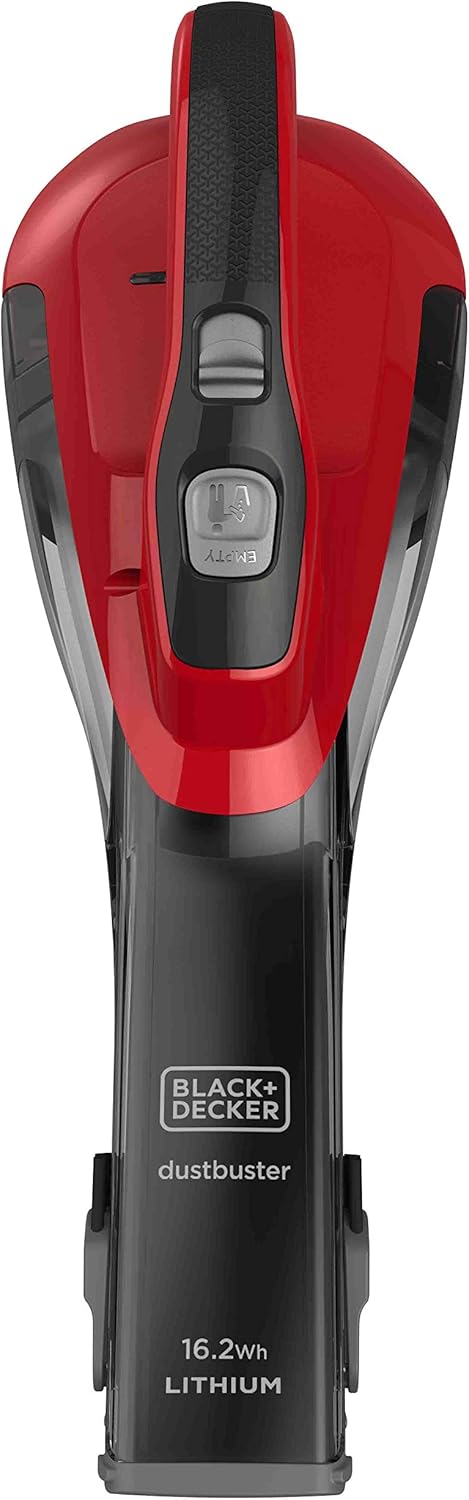 Black+Decker, 16.2 Wh Lithium-Ion Cordless Dustbuster Cherry Hand Vacuum Cleaner, DVA315J