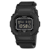 G-Shock Men's Digital Watch with Black Fabric Band | 200M Water Resistance, DW-5600MNC-1DR