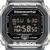 G-Shock x thisisneverthat Collaboration Digital Watch with Transparent Resin Band, DW-5600TNT-7