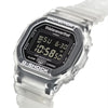 G-Shock x thisisneverthat Collaboration Digital Watch with Transparent Resin Band, DW-5600TNT-7