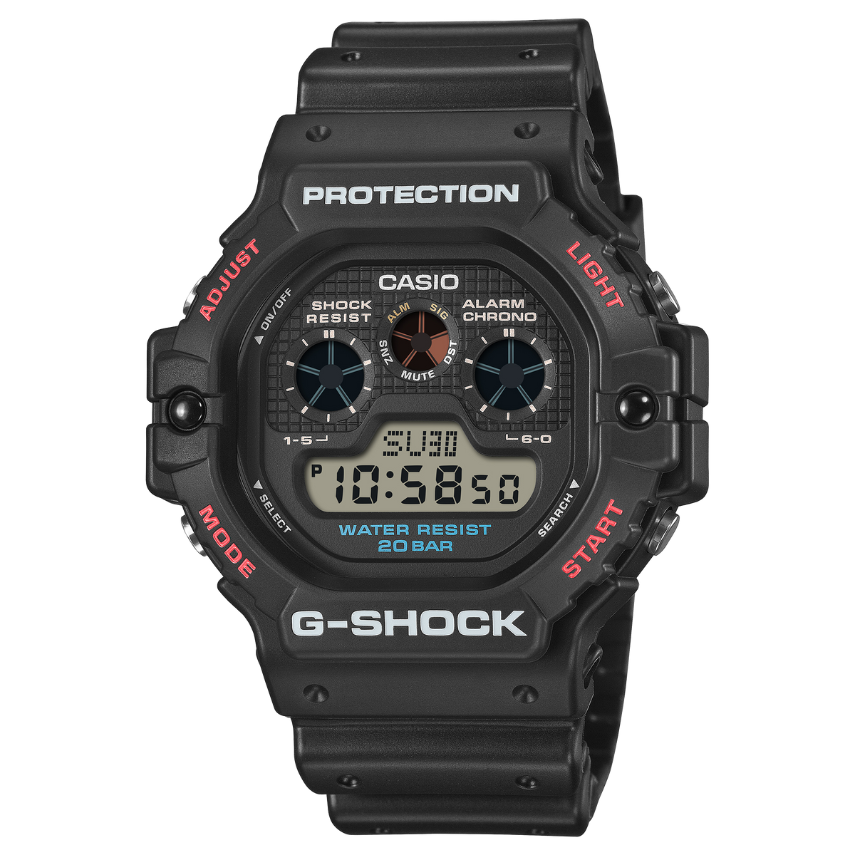G-Shock Men's Watch Digital Dial with Black Resin Band, DW-5900U-1DR| Bahrain