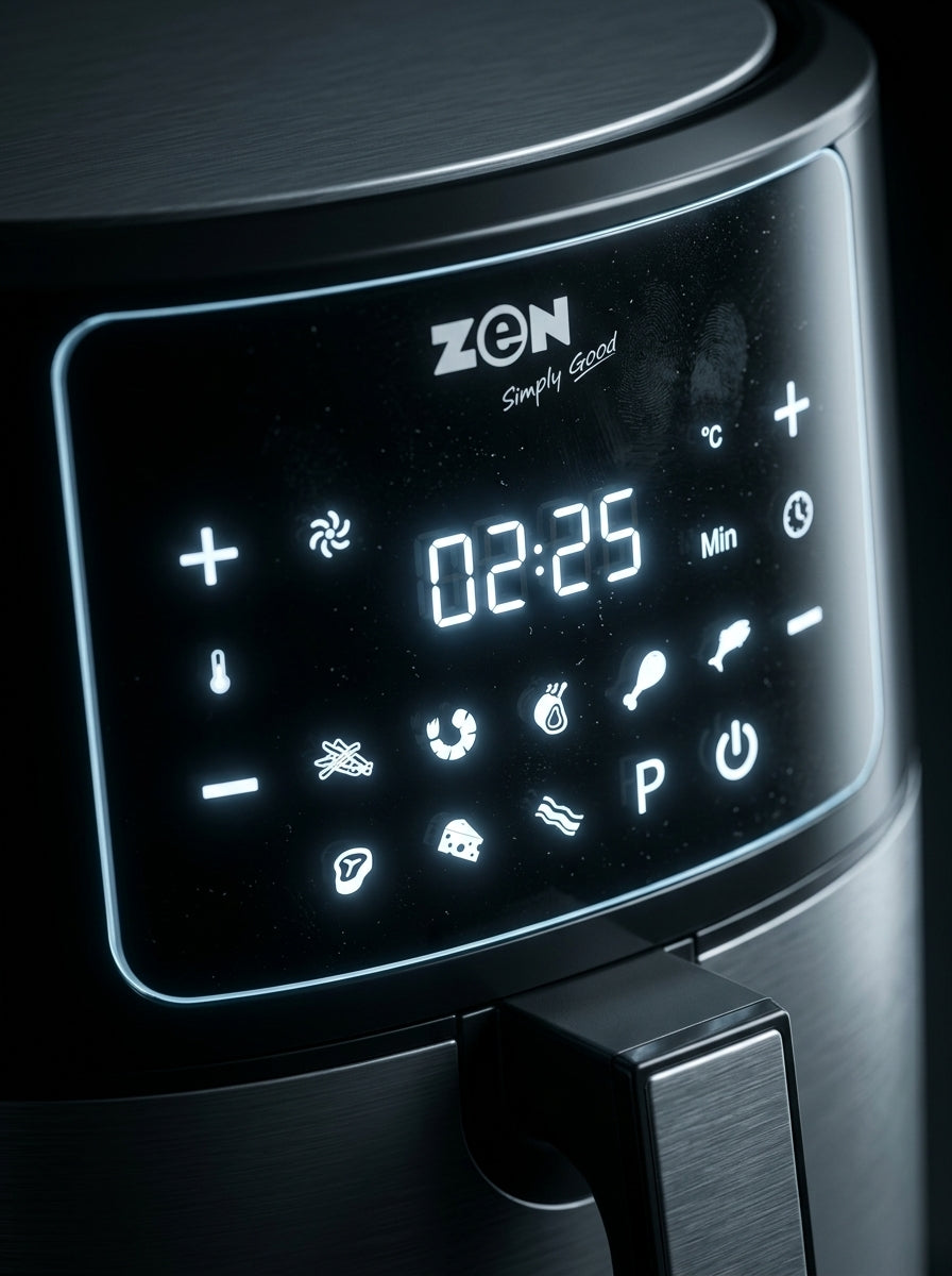 Zen Digital Air Fryer 8L 1800W  with 5 Accessories , ZAF850D