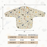 Milk It Baby Water Proof Sleeved Bib, Dino Dreams,MI-SBDD002