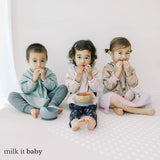 Milk It Baby Water Proof Sleeved Bib, Dino Dreams,MI-SBDD002
