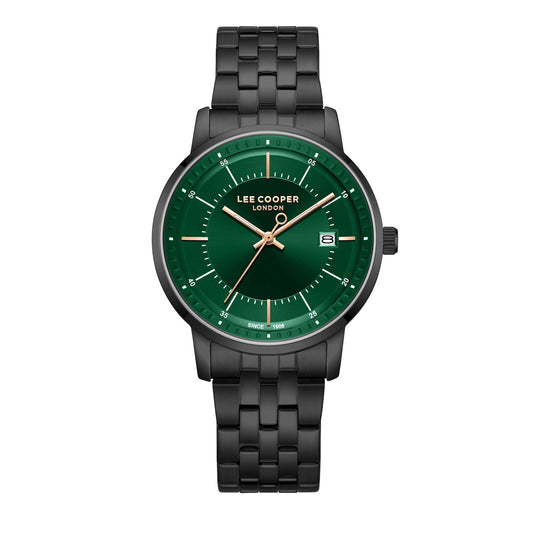 Lee Cooper, Men's, Analog Watch, Black Dial, with Stainless Steel Band, LE-LC08164.670