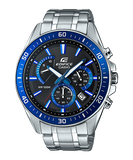 Edifice Men's Analog Watch Black Dial with Silver Stainless Steel Band, EFR-552D-1A2VUDF