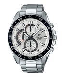 Edifice Men's Watch Analog White Dial with Silver Stainless Steel Band, EFV-550D-7AVUDF