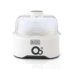 Black+Decker, Egg Cooker - White, 6 Eggs, Eg200-B5