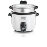 Black+Decker, 700W, 1.8 L, 6 Cup Rice Cooker, Compact & Efficient, White, RC1860 Rice Cooker BL-RC1860