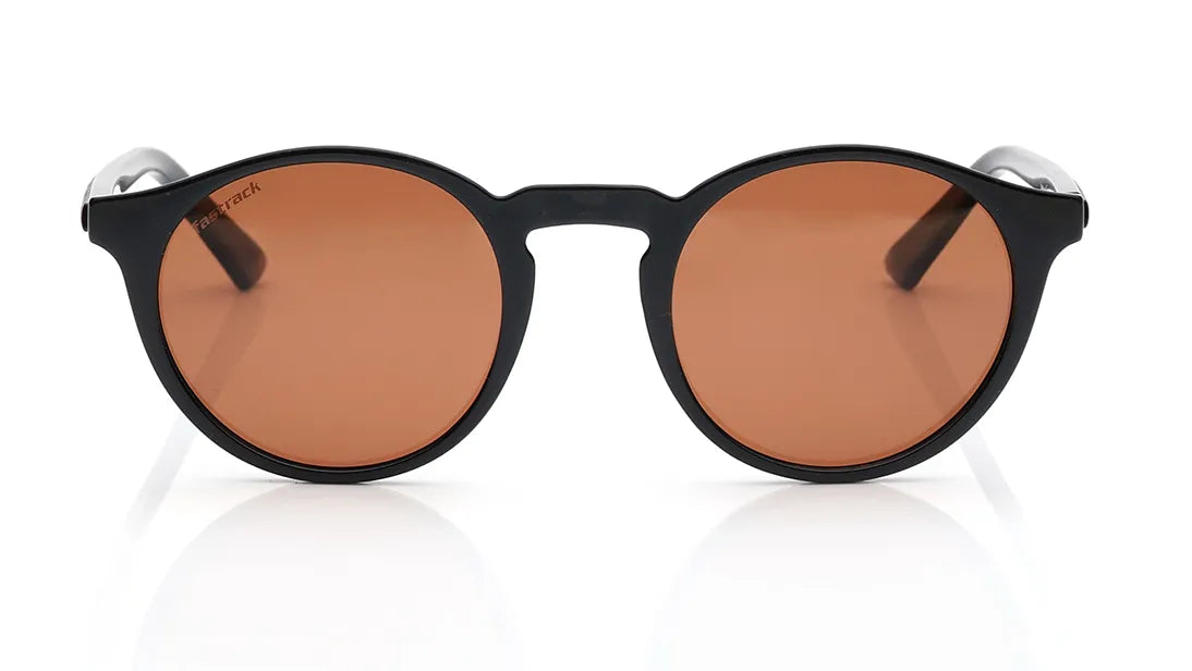Fastrack Unisex Polarised Lens Round Sunglasses, P495BR1PV