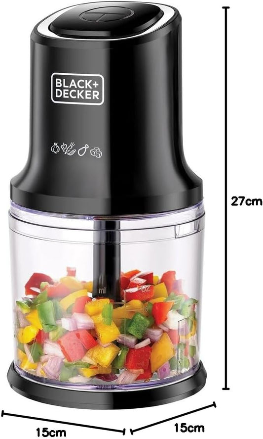 Black+Decker, 4 Blades 500W Vertical Chopper, FC500 Chopper BL-FC500