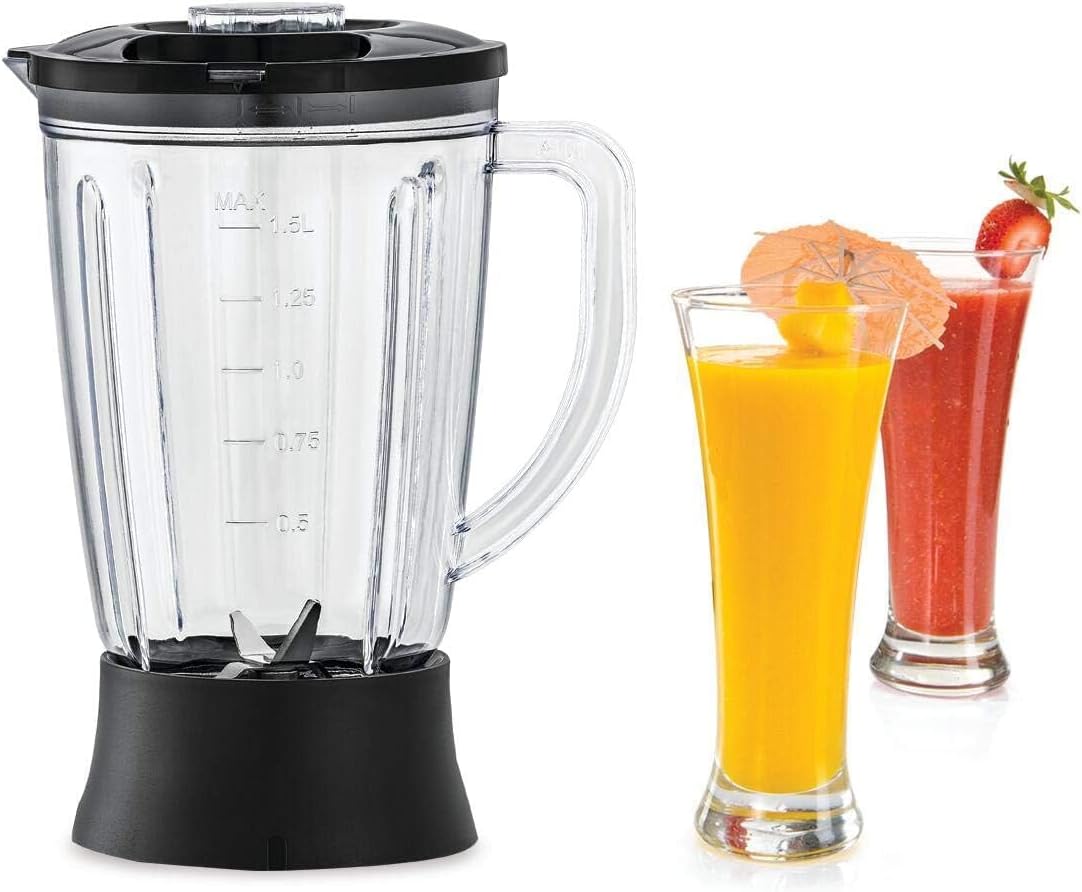 Black+Decker 600W 29 Functions  6 In 1 Food Processor With Chopper, Shredder, Blender, Grinder, Citrus Juicer & Dough Maker, FX650
