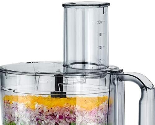 Black+Decker 600W 29 Functions  6 In 1 Food Processor With Chopper, Shredder, Blender, Grinder, Citrus Juicer & Dough Maker, FX650