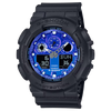 G-Shock Men's Analog-Digital Watch Blue Dial with Black Resin Band, GA-100FL-1ADR product image