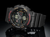 G-Shock Men's Watch Analog-Digital Black Dial With Black Resin Strap, GA-140-1A4DR
