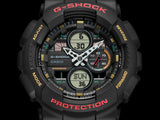 G-Shock Men's Watch Analog-Digital Black Dial With Black Resin Strap, GA-140-1A4DR
