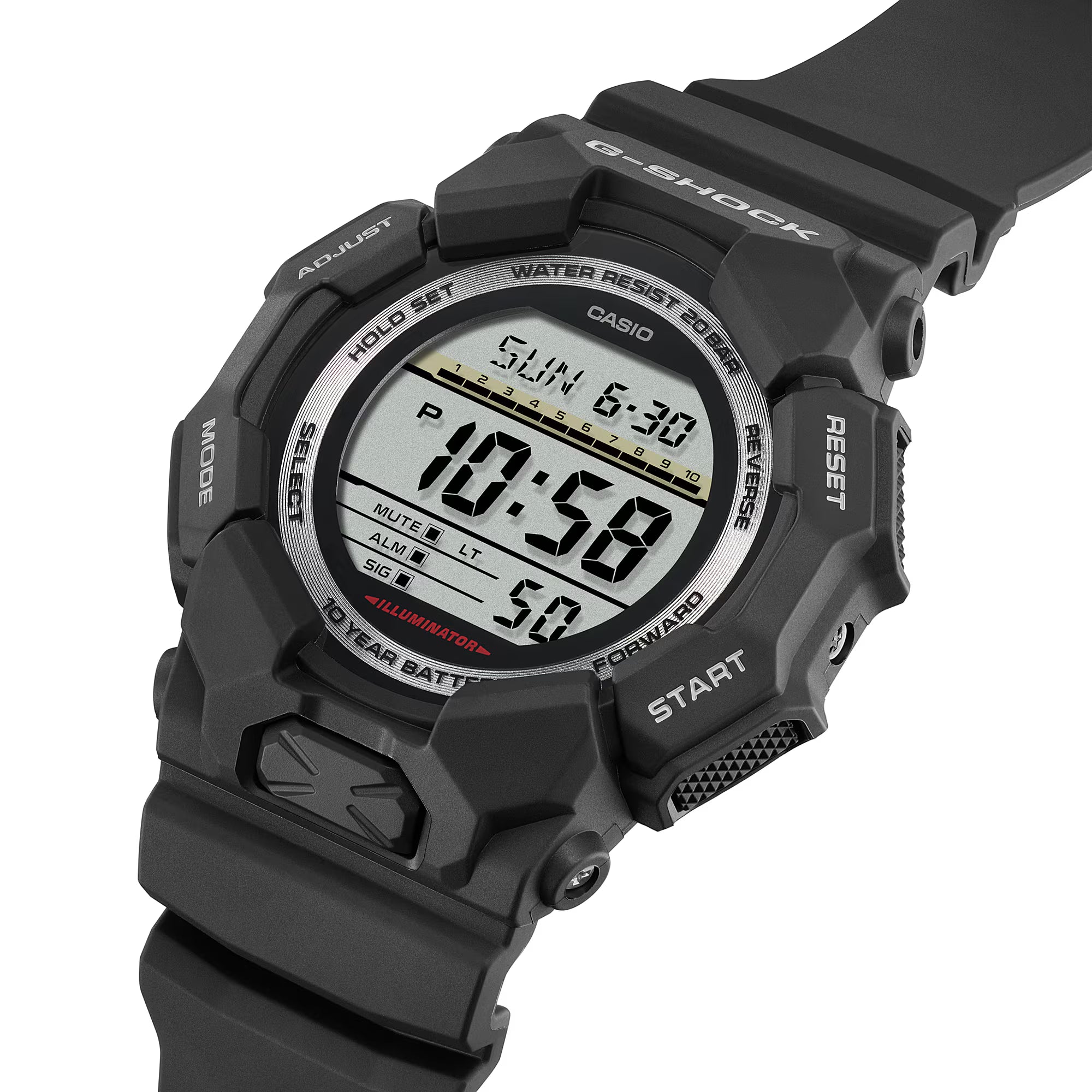 G-Shock Men's Watch Digital Dial with Black Resin Band, GD-010-1DR product image