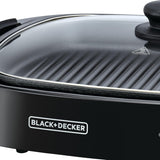 Black+Decker Open Flat Health Grill 1500W, GH1500 Grills BL-GH1500