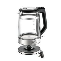 Black+Decker, 1.7 Litres  Glass Kettle, 2200W Double Wall PC Wrap, GK220