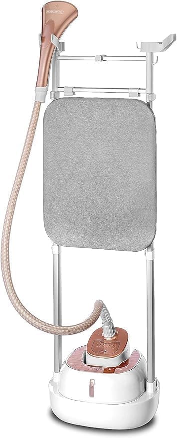 Black+Decker 2 Pole Digital Garment Steamer 2000W ,With Ironing Board, GSTD2075 Garment Steamer BL-GSTD2075