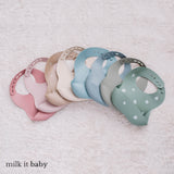 Milk It Baby Printed Bib Galaxy Grey, 100% Food Grade Silicone Bib, MI-SBGG009