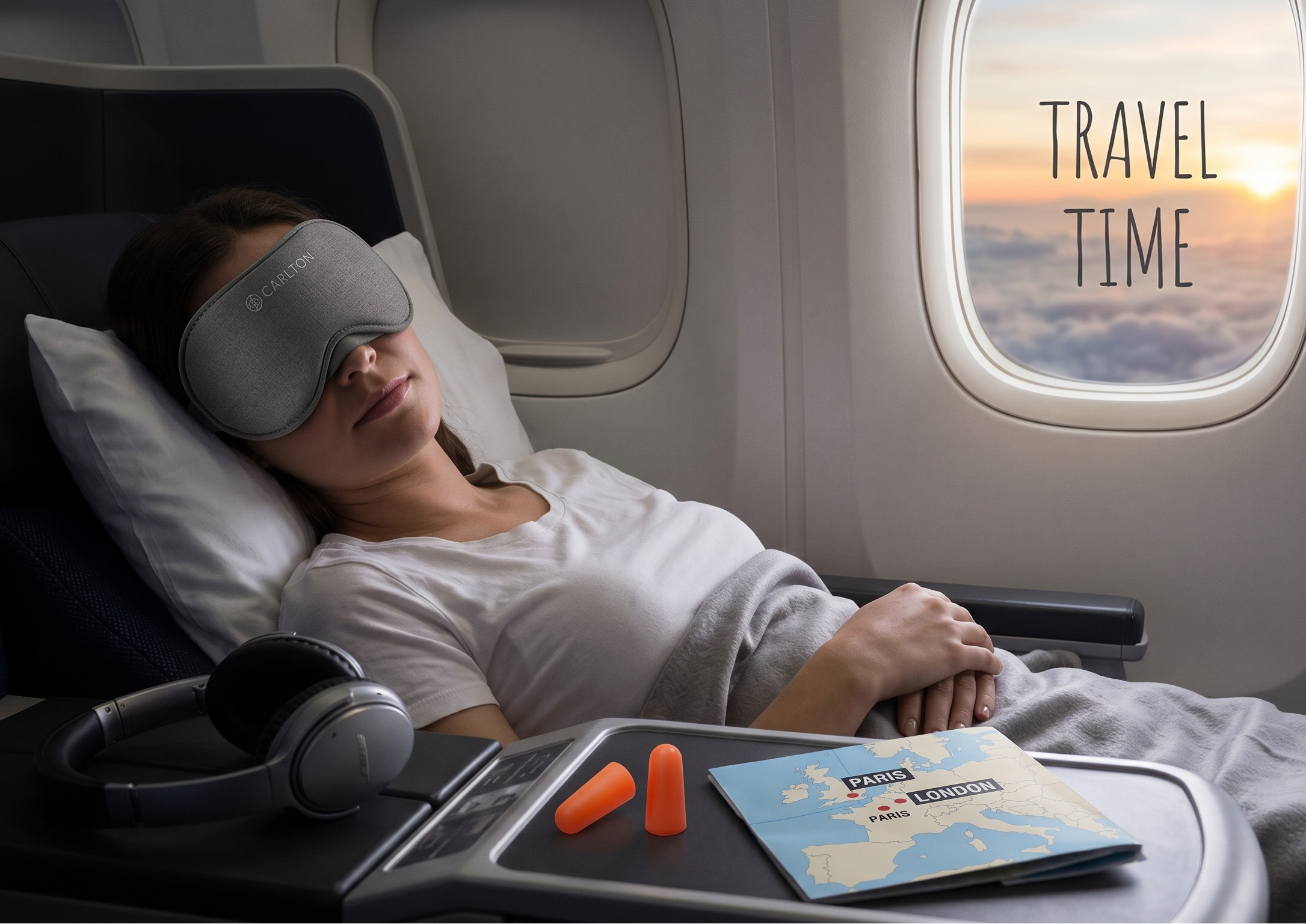 Carlton Eyemask Grey, EYEMASKGRY