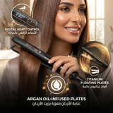 Wahl Pro Style Power Hair Dryer + Argan Care Straightener Combo Set, 3026984+5316