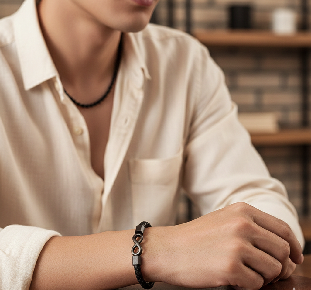 Lee Cooper Men's Bracelet - Black, LC.B.01370.651