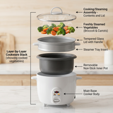 Zen Rice Cooker 1.5L 500W, ZRC800 Zen Rice Cooker ZRC800