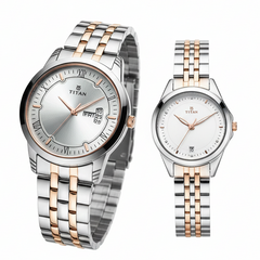 Titan, Unisex, Analog, Watch, Silver Dial, 1774KM01P