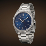 Casio Unisex Analog Watch Blue Dial with Silver Stainless Steel Band, UTP-1302PD-2A1VDF