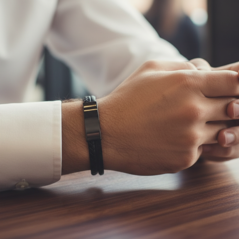 Lee Cooper Men's Bracelet - Black, LC.B.01807.650