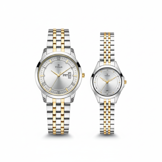 Titan, Unisex, Analog, Watch, Silver Dial, 1774BM01P