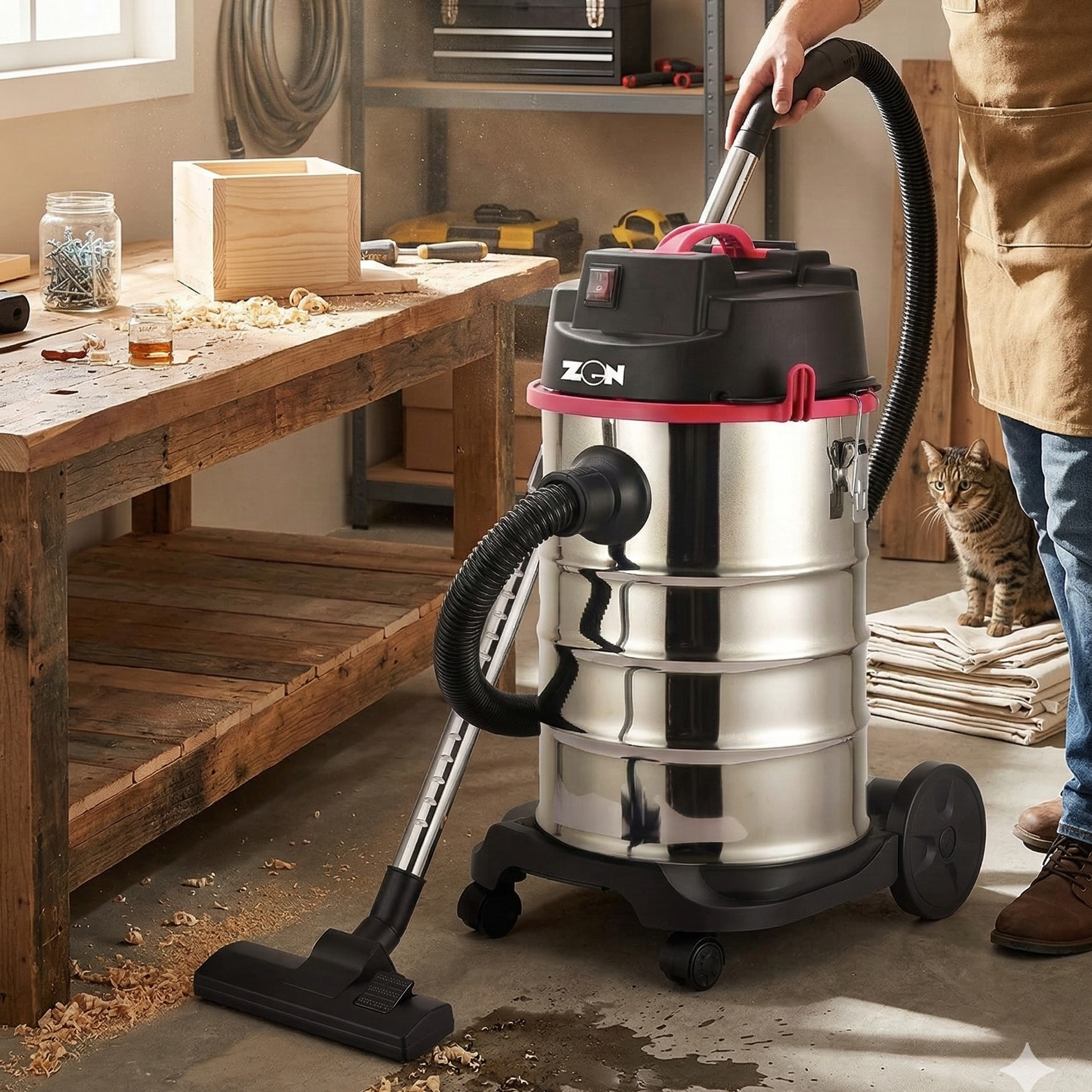 Zen Wet & Dry Vacuum Cleaner with Blower,25L 2000W, ZVC25WD