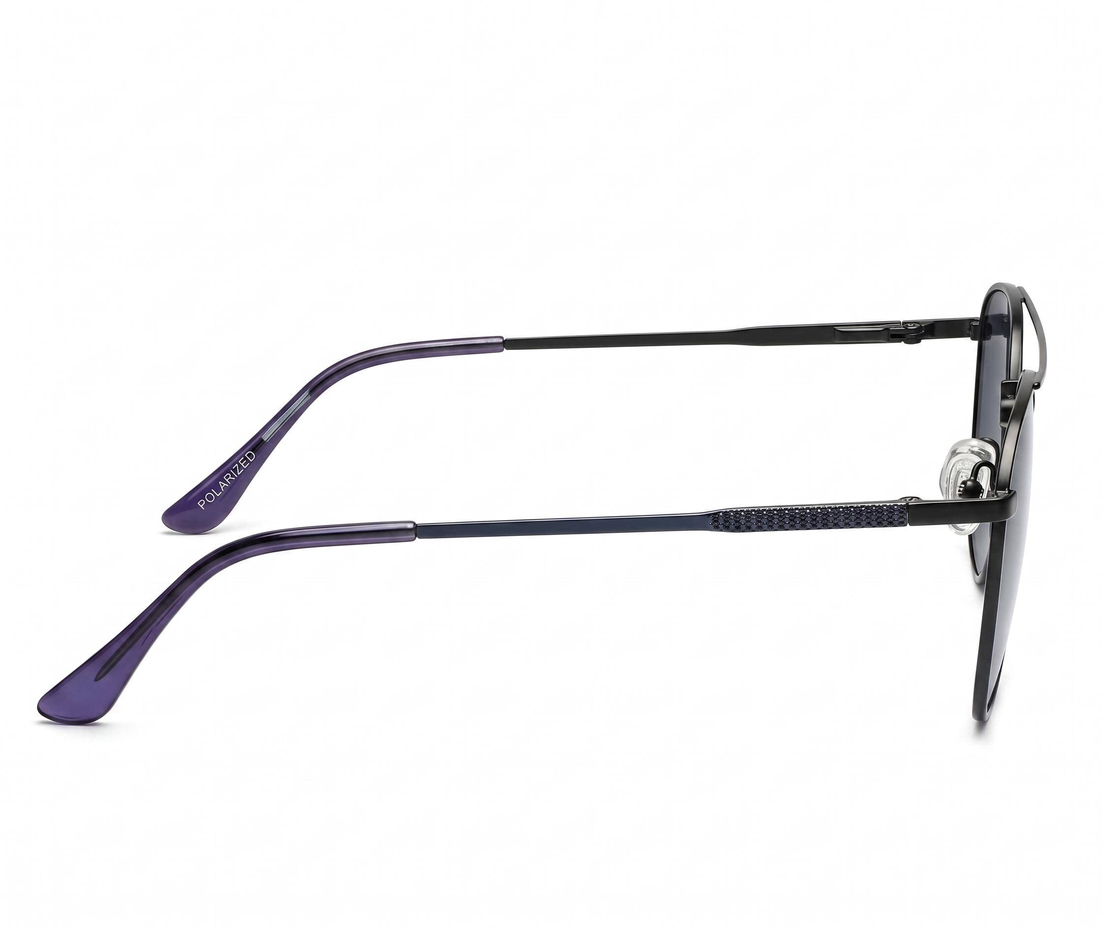 Fastrack Unisex Aviator Sunglasses, Black Lens, Polarised and UV protected, M277GR3PV - image 3