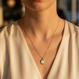 Lee Cooper Women's Necklace - Gold/Mop, LC.N.01915.120