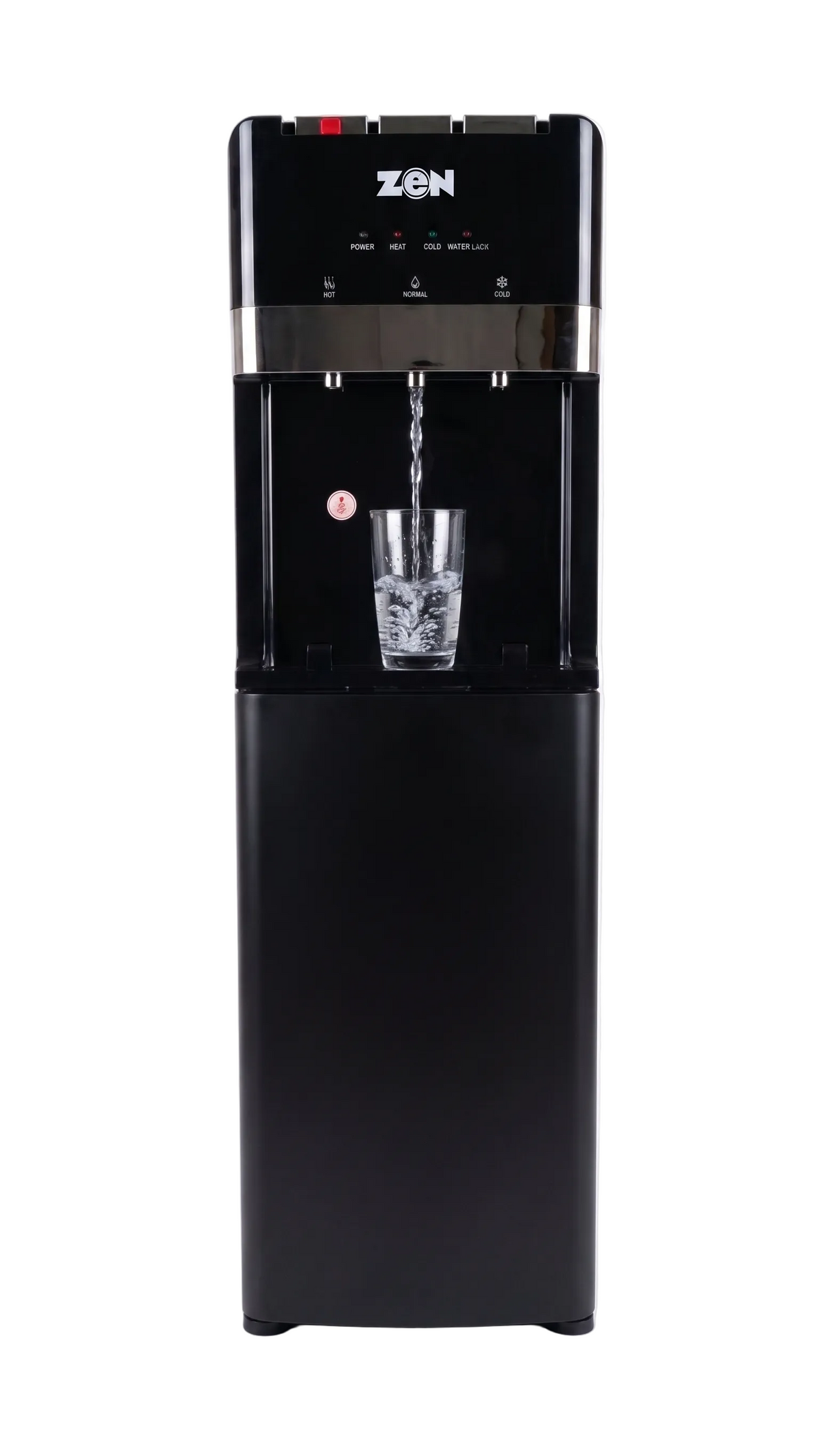 Zen 3 Tap Bottom Load Water Dispenser with Cabinet - Black, ZWB830B