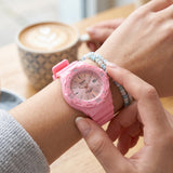 Casio Women's Watch Analog Pink Dial Pink Resin Strap, LRW-200H-4E4VDF
